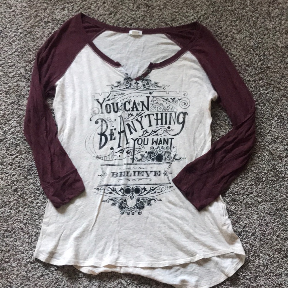 NWOT tunic top with quarter length sleeves